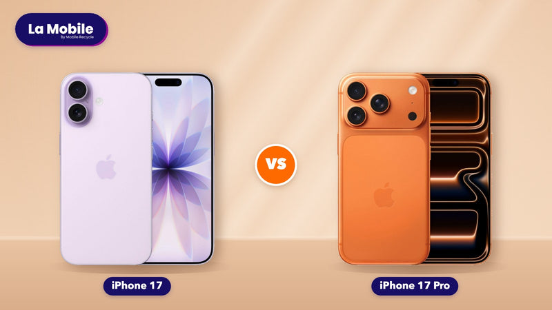 Comparatif iPhone 17 vs iPhone 17 Pro reconditionnés – La Mobile