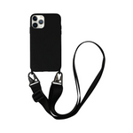 Coque Silicone avec Bandoulière iPhone 11 Pro Max Noir – La Mobile