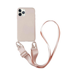 Coque Silicone avec Bandoulière iPhone 11 Pro Max Rose Gold – La Mobile