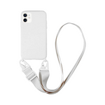 Coque Silicone avec Bandoulière iPhone 12 Mini Blanc – La Mobile