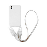 Coque Silicone avec Bandoulière iPhone XS Max Blanc – La Mobile