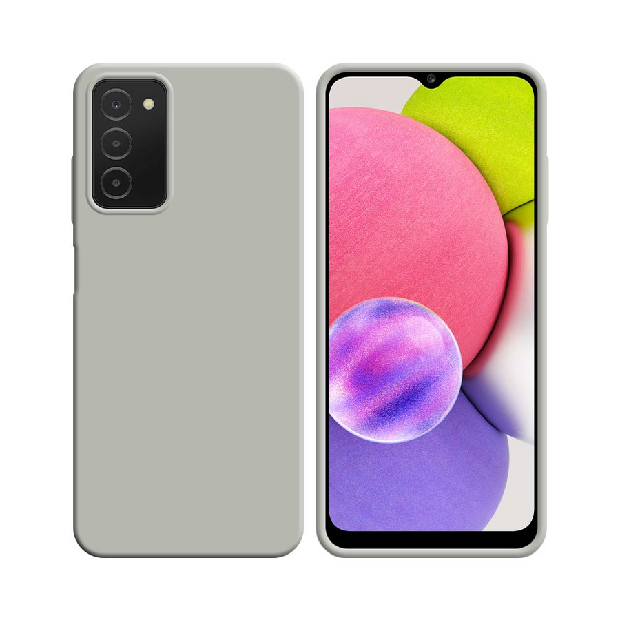 Coque Silicone Compatible Samsung Galaxy A03s Blanc – La Mobile