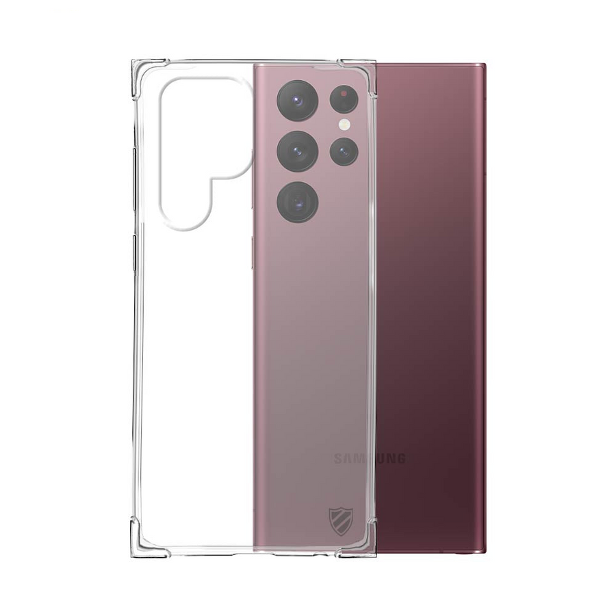Coque Silicone Renforcée PROTECT Samsung Galaxy S22 Ultra Transparent – La Mobile