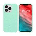 Coque Bambou Biodégradable iPhone 14 Pro Vert Menthe