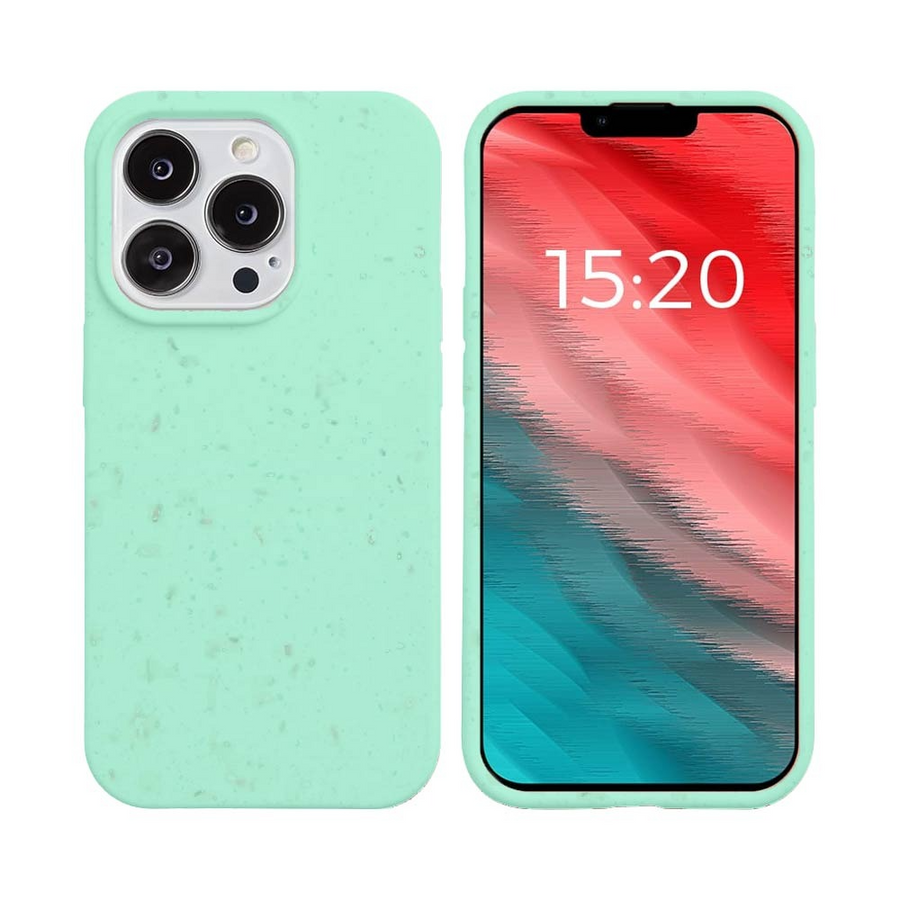 Coque Bambou Biodégradable iPhone 14 Pro Vert Menthe
