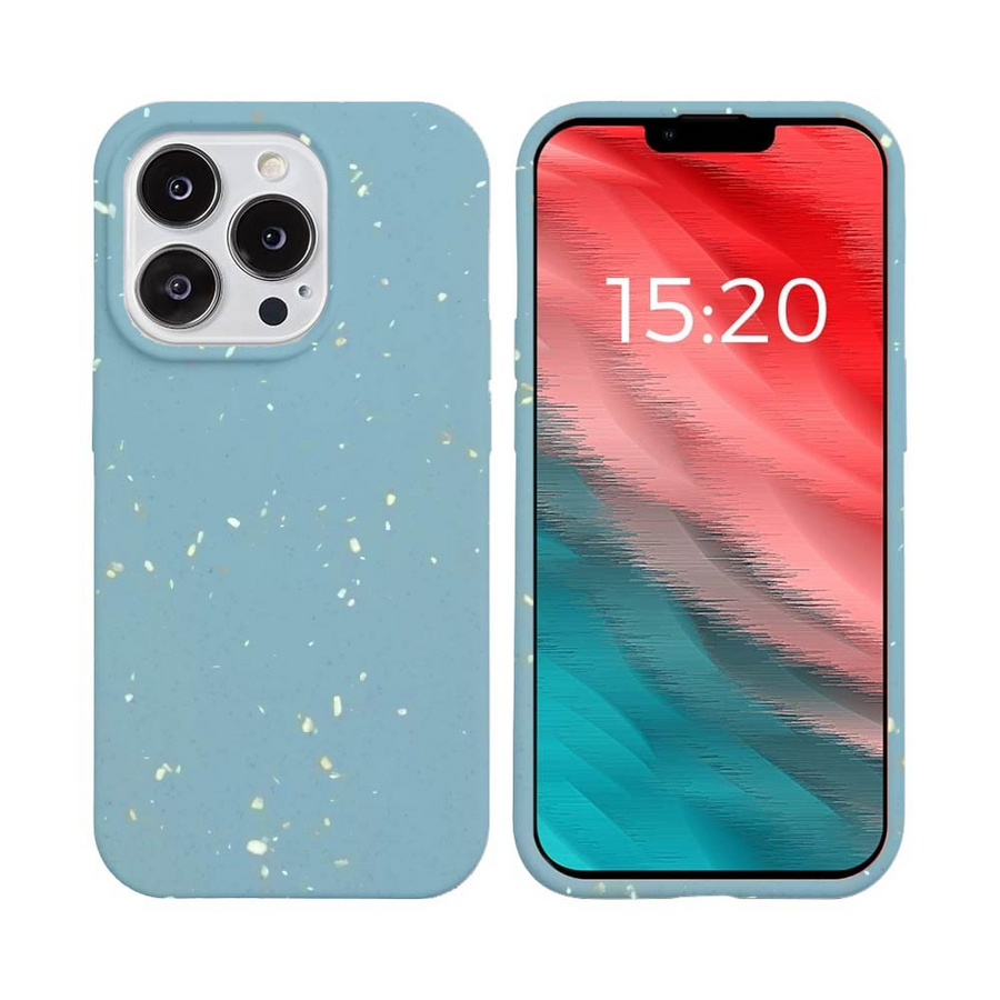 Coque Bambou Biodégradable iPhone 14 Pro Bleu
