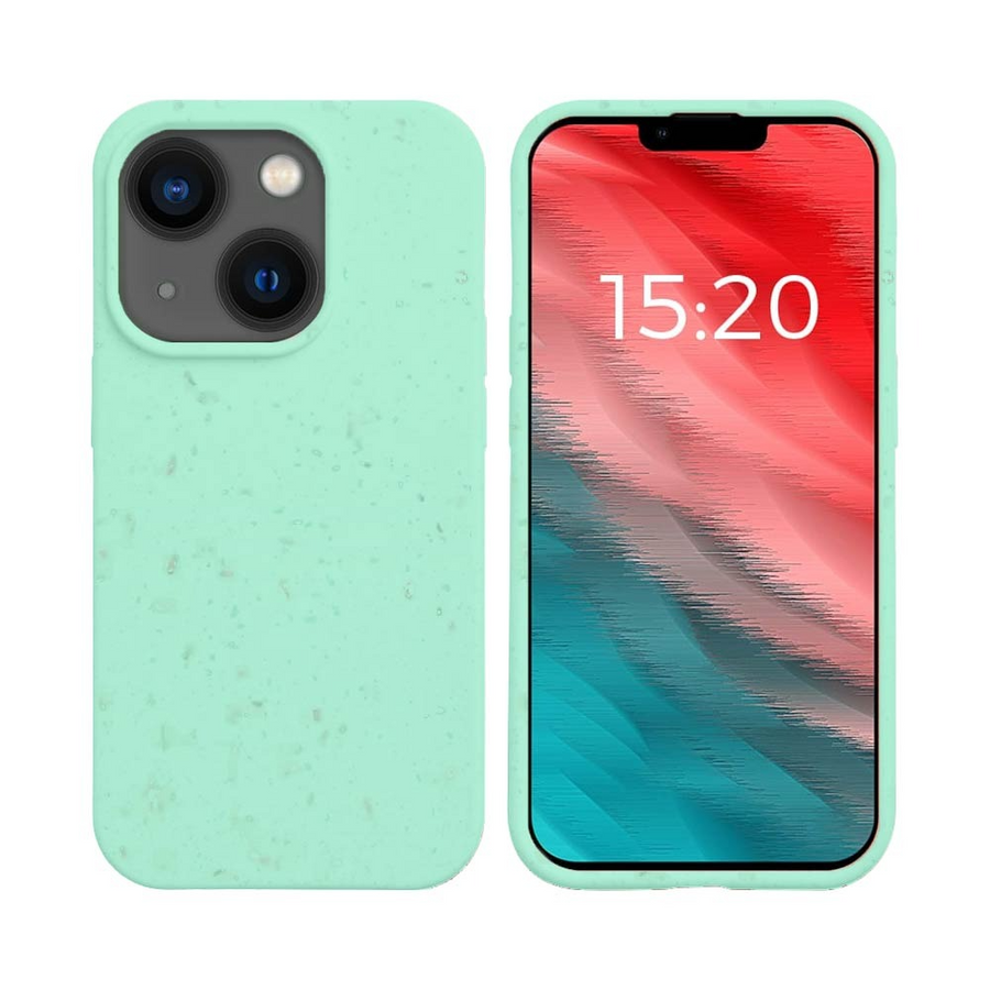 Coque Bambou Biodégradable iPhone 14 Plus Vert Menthe