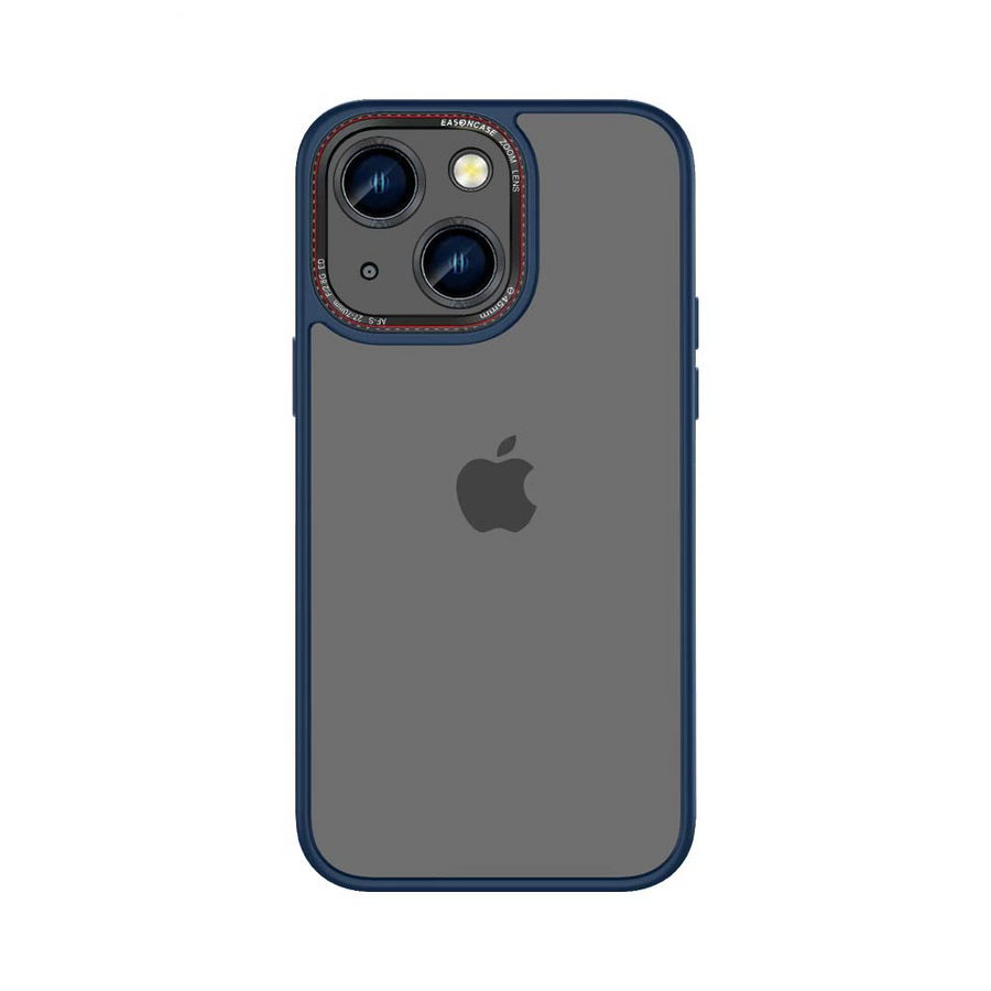 Coque Canon Lens iPhone 14 Bleu