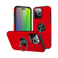 Coque avec Anneau IE013 iPhone 15 Pro Max Rouge