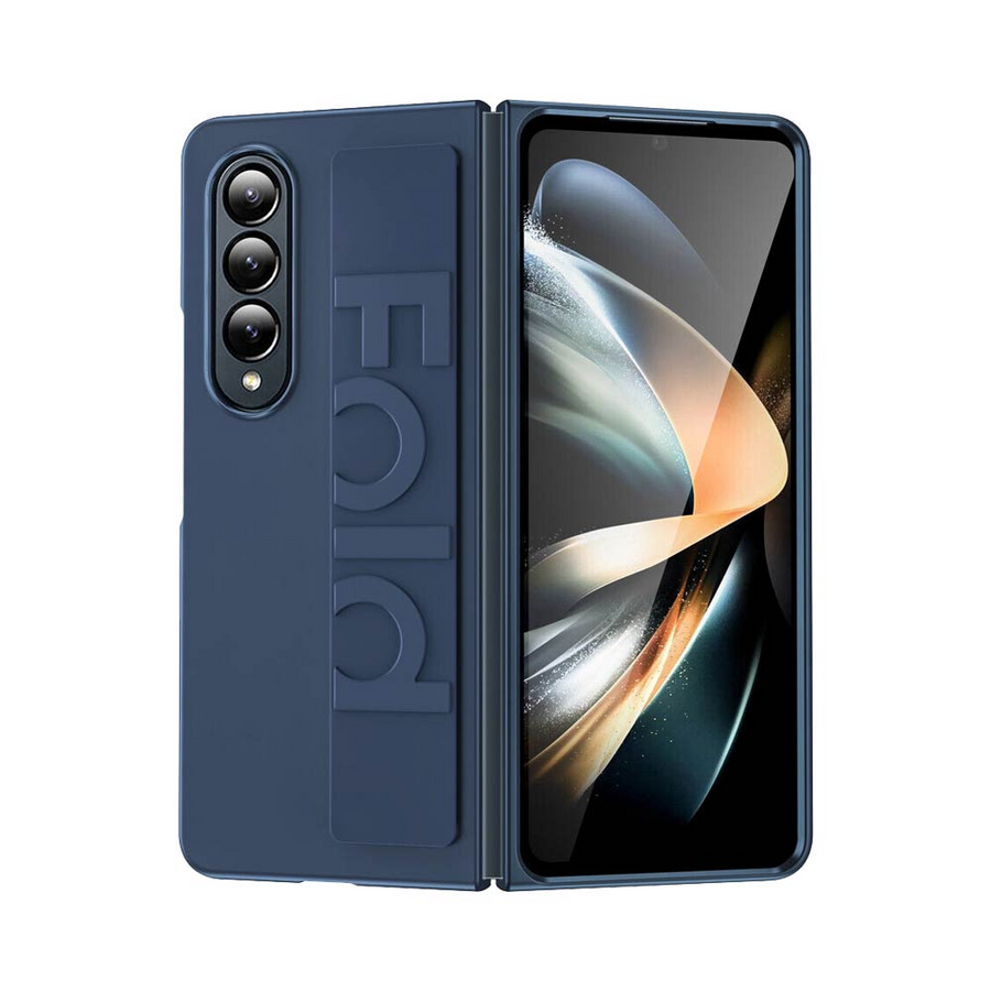 Coque avec Dragonne Z-FO2 Samsung Galaxy Z Fold4 Bleu