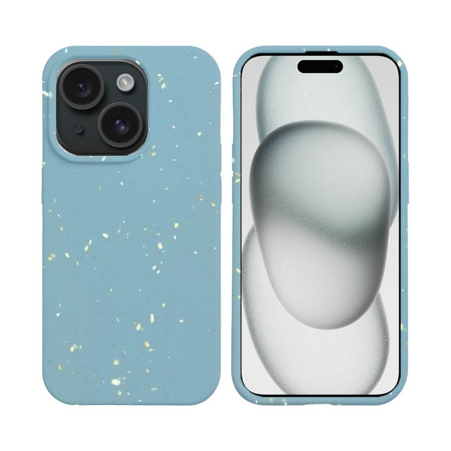 Coque Bambou Biodégradable iPhone 15 Plus Bleu