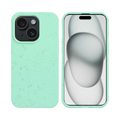 Coque Bambou Biodégradable iPhone 15 Plus Vert Menthe
