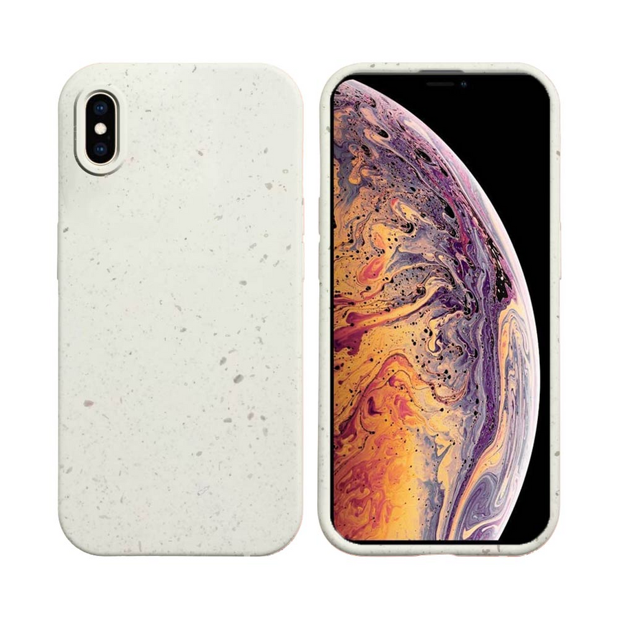 Coque Bambou Biodégradable iPhone XS Max Blanc