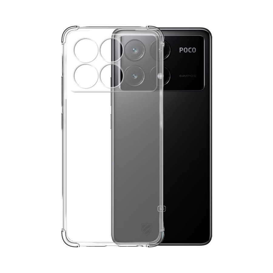 Coque Silicone Renforcée Poco X6 Pro Transparent