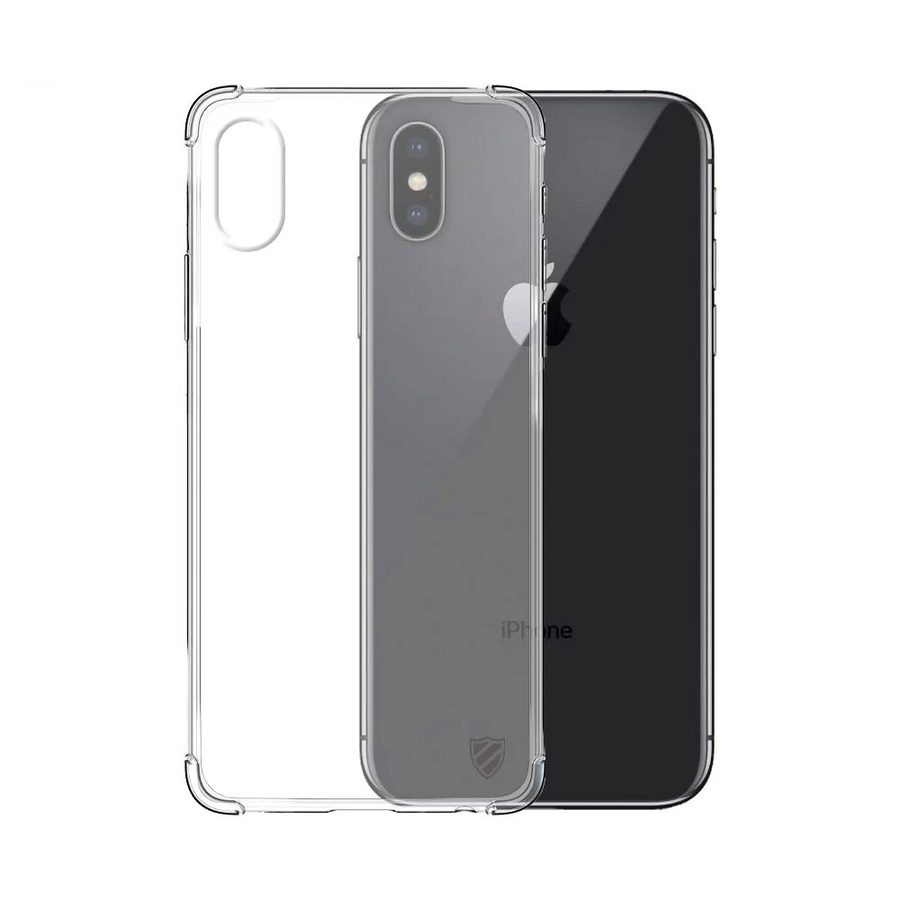 Coque Silicone Renforcée iPhone X Transparent