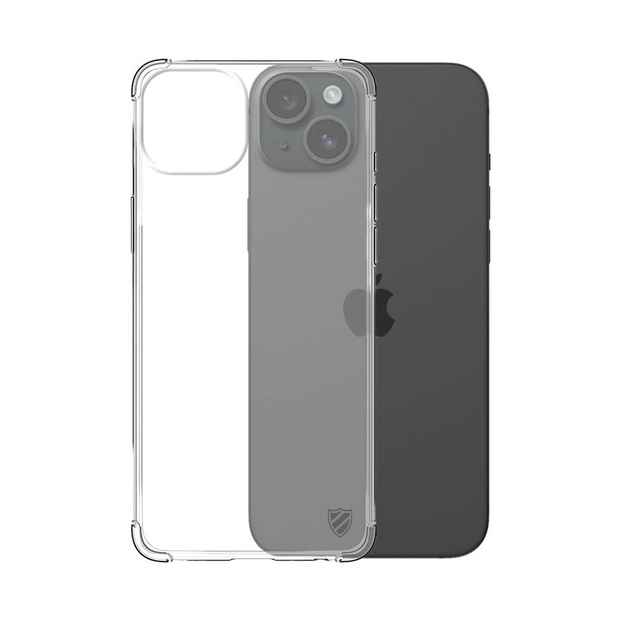 Coque Silicone Renforcée iPhone 15 Plus Transparent
