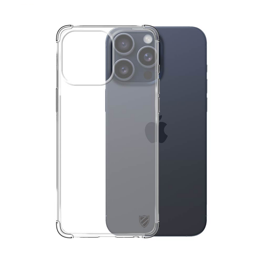 Coque Silicone Renforcée iPhone 15 Pro Max Transparent