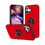Coque avec Anneau IE013 iPhone 16 Plus Rouge