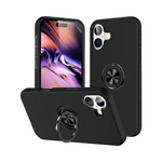 Coque avec Anneau IE013 iPhone 16 Noir