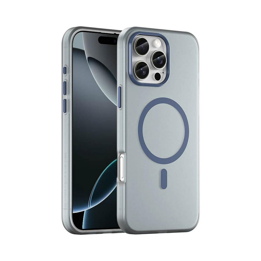 Coque MagSafe MF-006 iPhone 16 Pro Max Bleu Marine