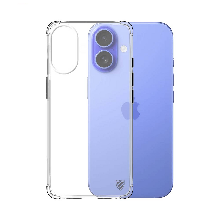 Coque Silicone Renforcée iPhone 16 Transparent