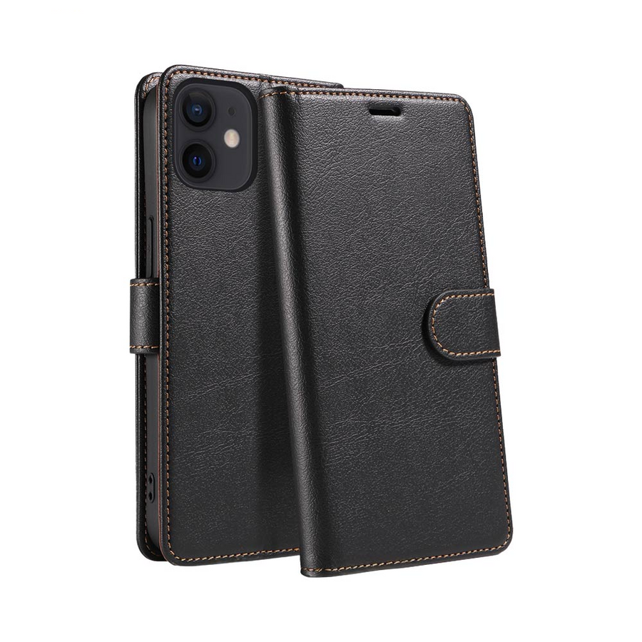 Housse Portefeuille IP011 iPhone 12 Mini Noir