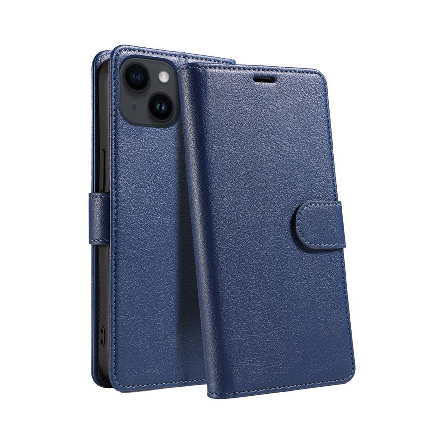 Housse Portefeuille IP011 iPhone 14 Bleu Marine