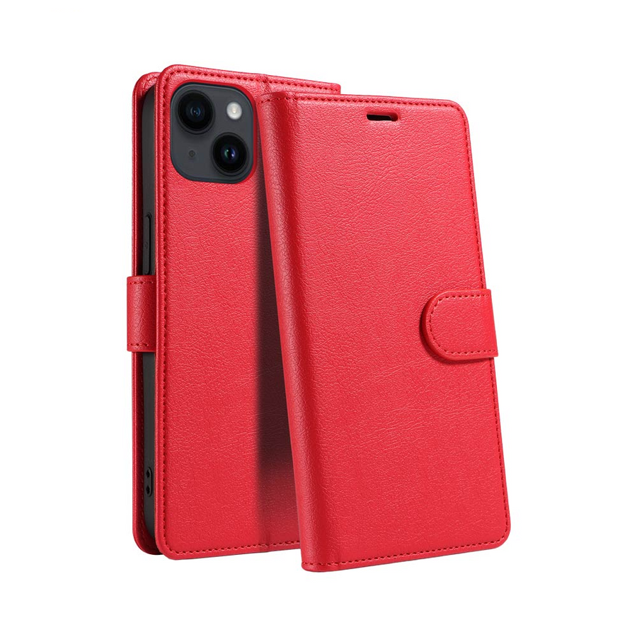 Housse Portefeuille IP011 iPhone 14 Rouge