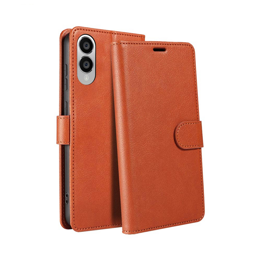 Housse Portefeuille IP011 Samsung Galaxy S25 Edge Marron