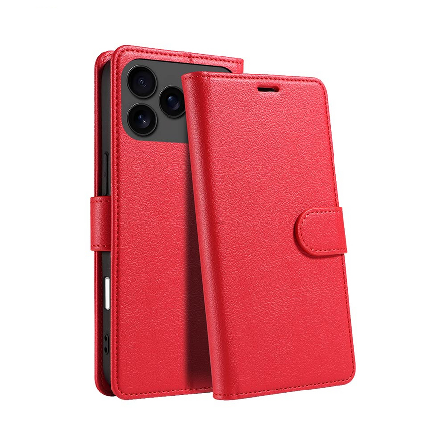 Housse Portefeuille IP011 iPhone 17 Pro Max Rouge