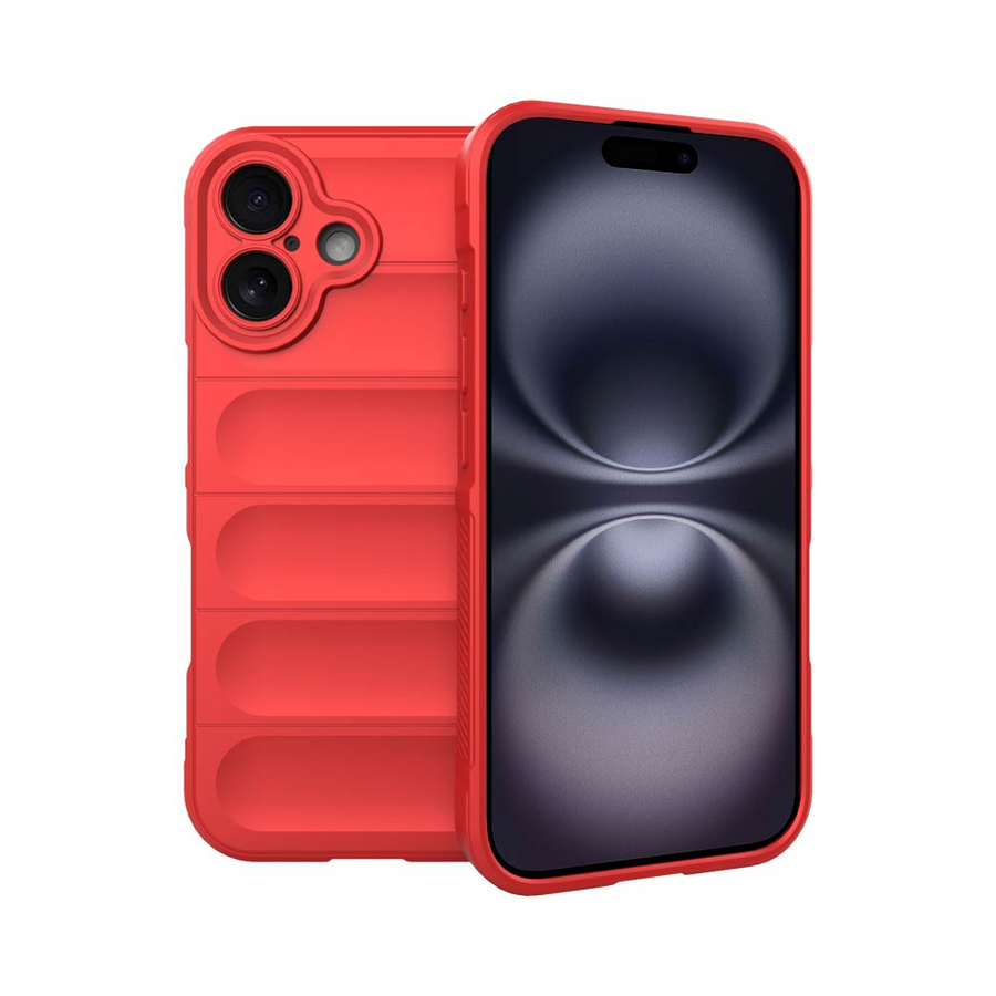 Coque IX008 iPhone 16 Rouge