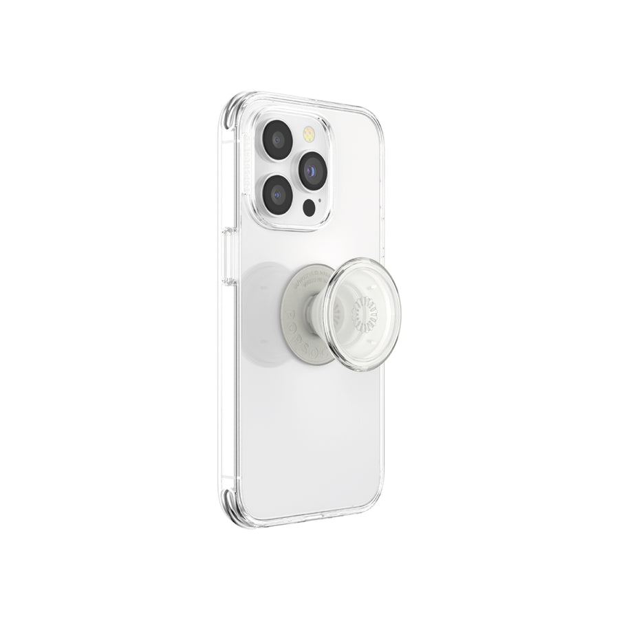 PopSockets PopGrip Clear transparent – La Mobile