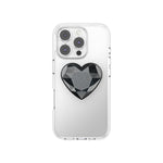 PopSockets PopGrip Cœur Cristal Noir Pailleté – La Mobile