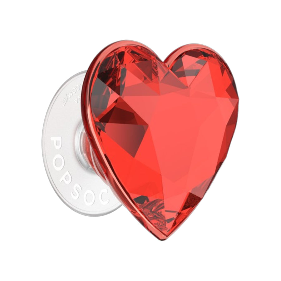 PopSockets PopGrip Cœur Cristal Rouge – La Mobile