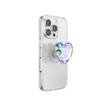 PopSockets PopGrip Cœur Iridescent Transparent – La Mobile