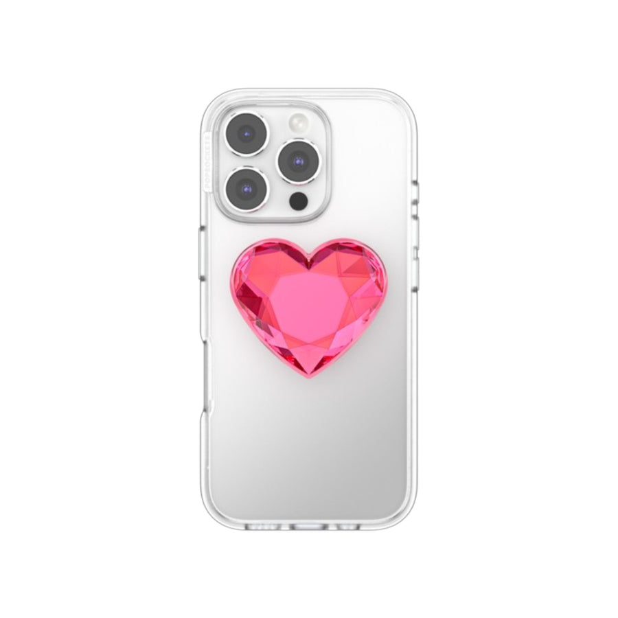 PopSockets PopGrip Cœur Rose Néon – La Mobile