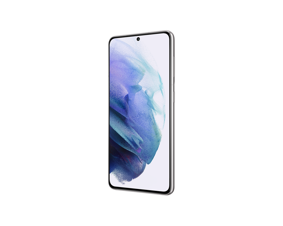 Samsung Galaxy S21 5G reconditionné Blanc – vue de profil – La Mobile
