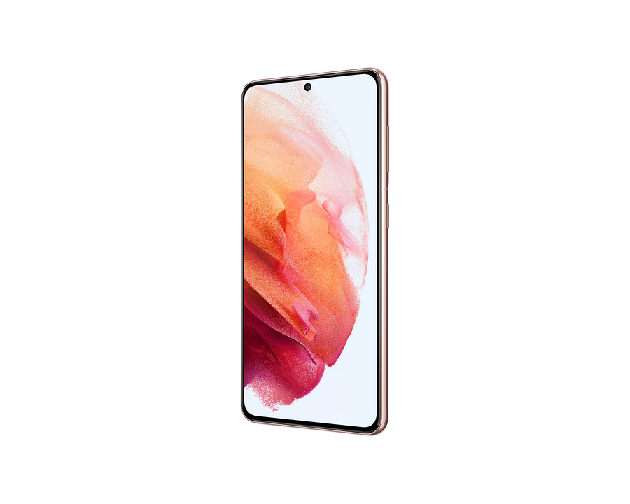 Samsung Galaxy S21 5G reconditionné Rose – vue de profil – La Mobile